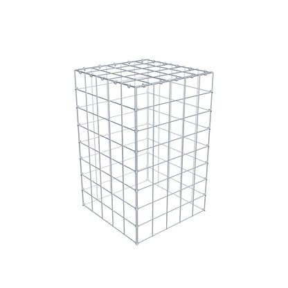 Fourche rapportée type 3 80 cm x 50 cm x 50 cm (L x H x P), mailles 10 cm x 10 cm, anneau C