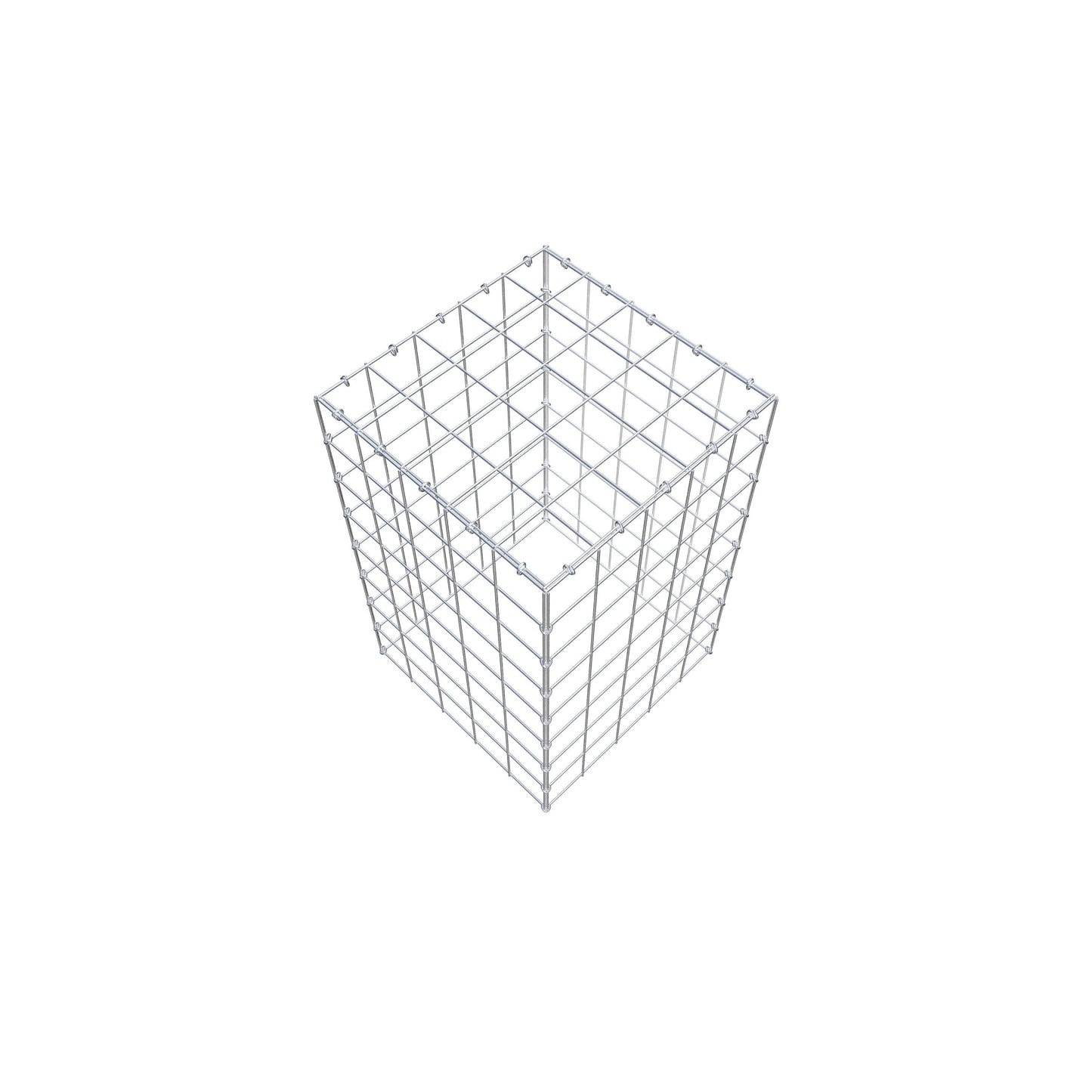 Fourche rapportée type 3 80 cm x 50 cm x 50 cm (L x H x P), mailles 10 cm x 10 cm, anneau C