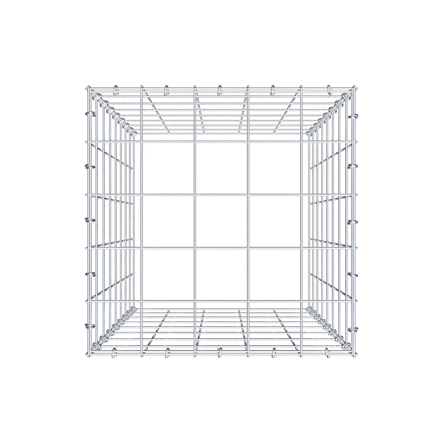 Fourche rapportée type 3 80 cm x 50 cm x 50 cm (L x H x P), mailles 10 cm x 10 cm, anneau C