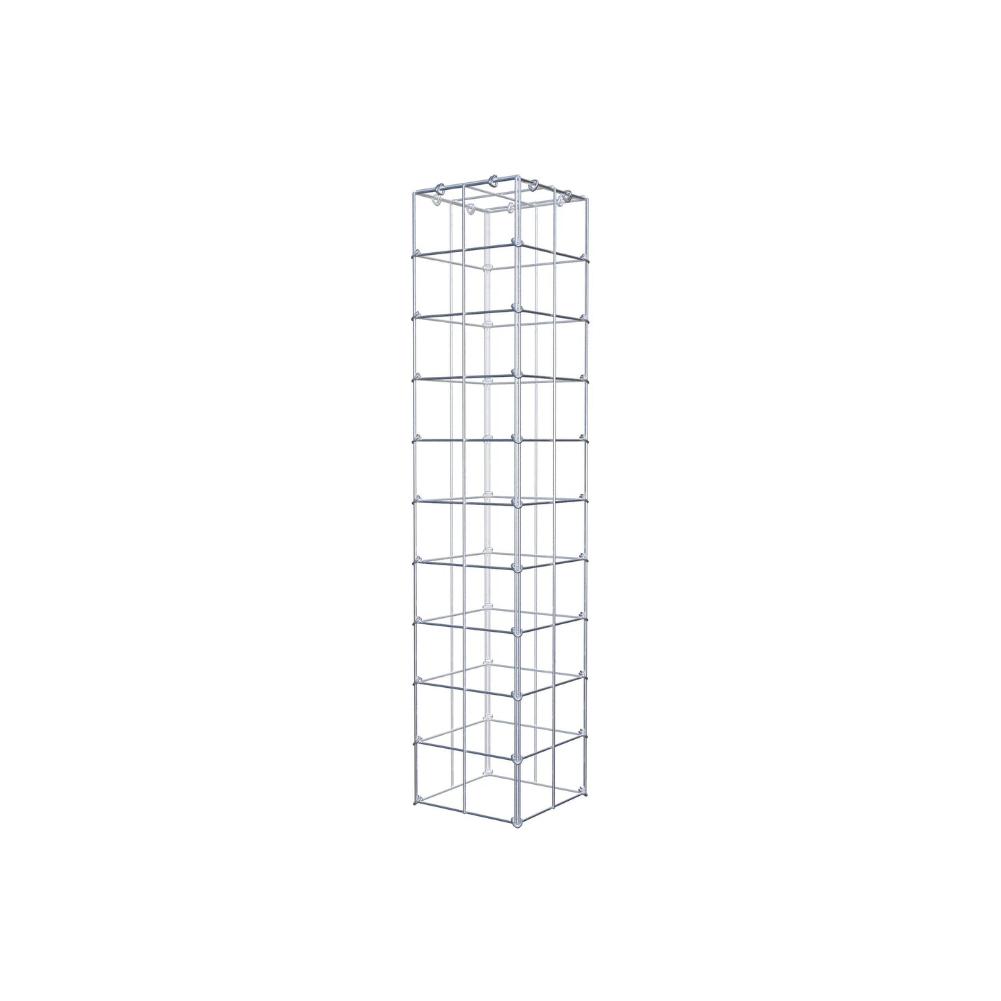 Typ 3 påbyggnadsgabion 100 cm x 20 cm x 20 cm (L x H x D), maskstorlek 10 cm x 10 cm, C-ring