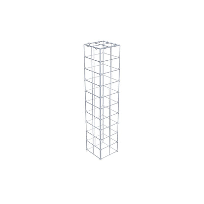 Typ 3 påbyggnadsgabion 100 cm x 20 cm x 20 cm (L x H x D), maskstorlek 10 cm x 10 cm, C-ring