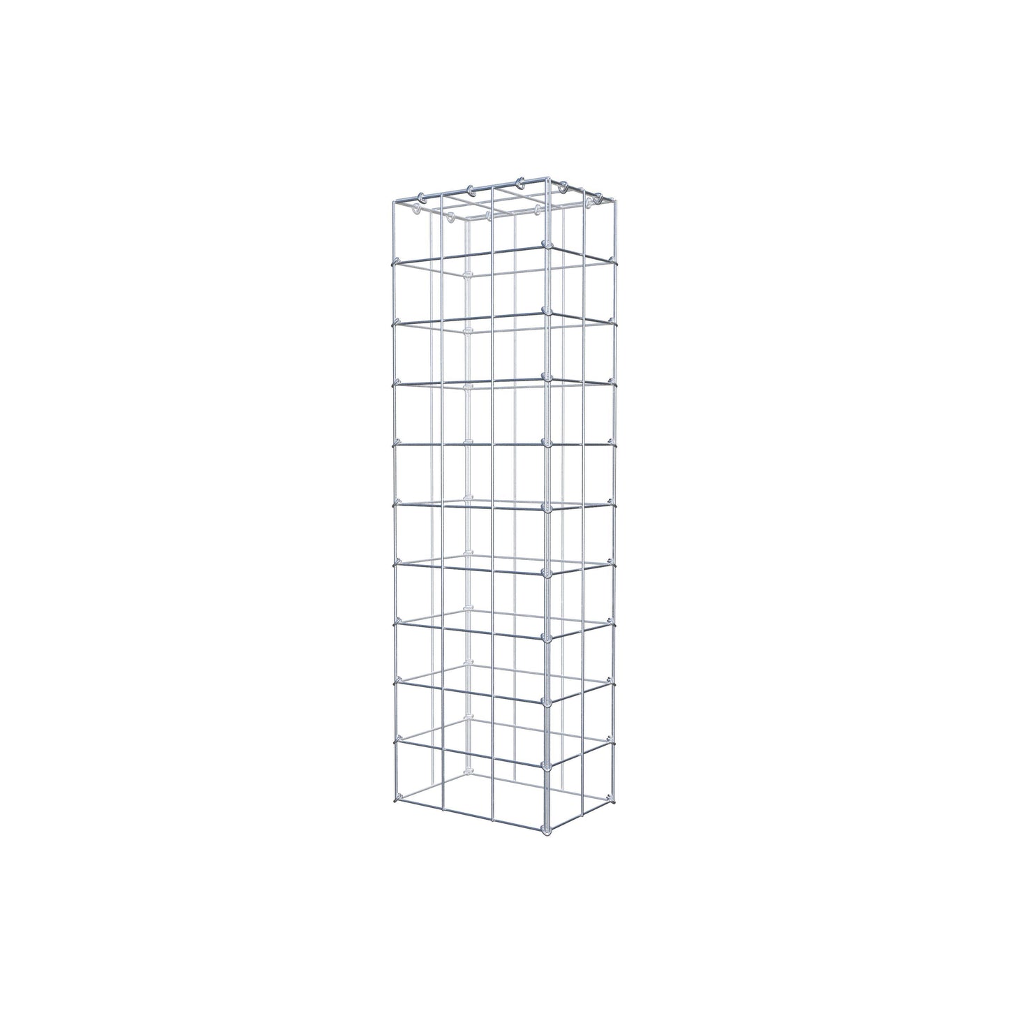 Typ 3 påbyggnadsgabion 100 cm x 20 cm x 30 cm (L x H x D), maskstorlek 10 cm x 10 cm, C-ring