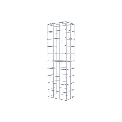 Typ 3 påbyggnadsgabion 100 cm x 20 cm x 30 cm (L x H x D), maskstorlek 10 cm x 10 cm, C-ring