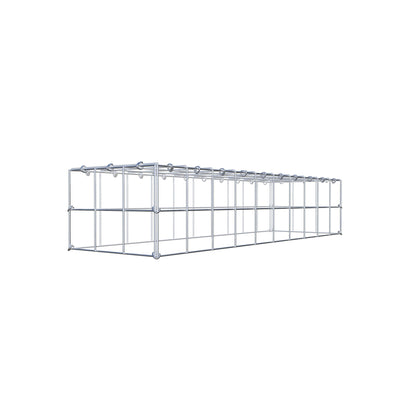 Typ 3 påbyggnadsgabion 100 cm x 20 cm x 30 cm (L x H x D), maskstorlek 10 cm x 10 cm, C-ring