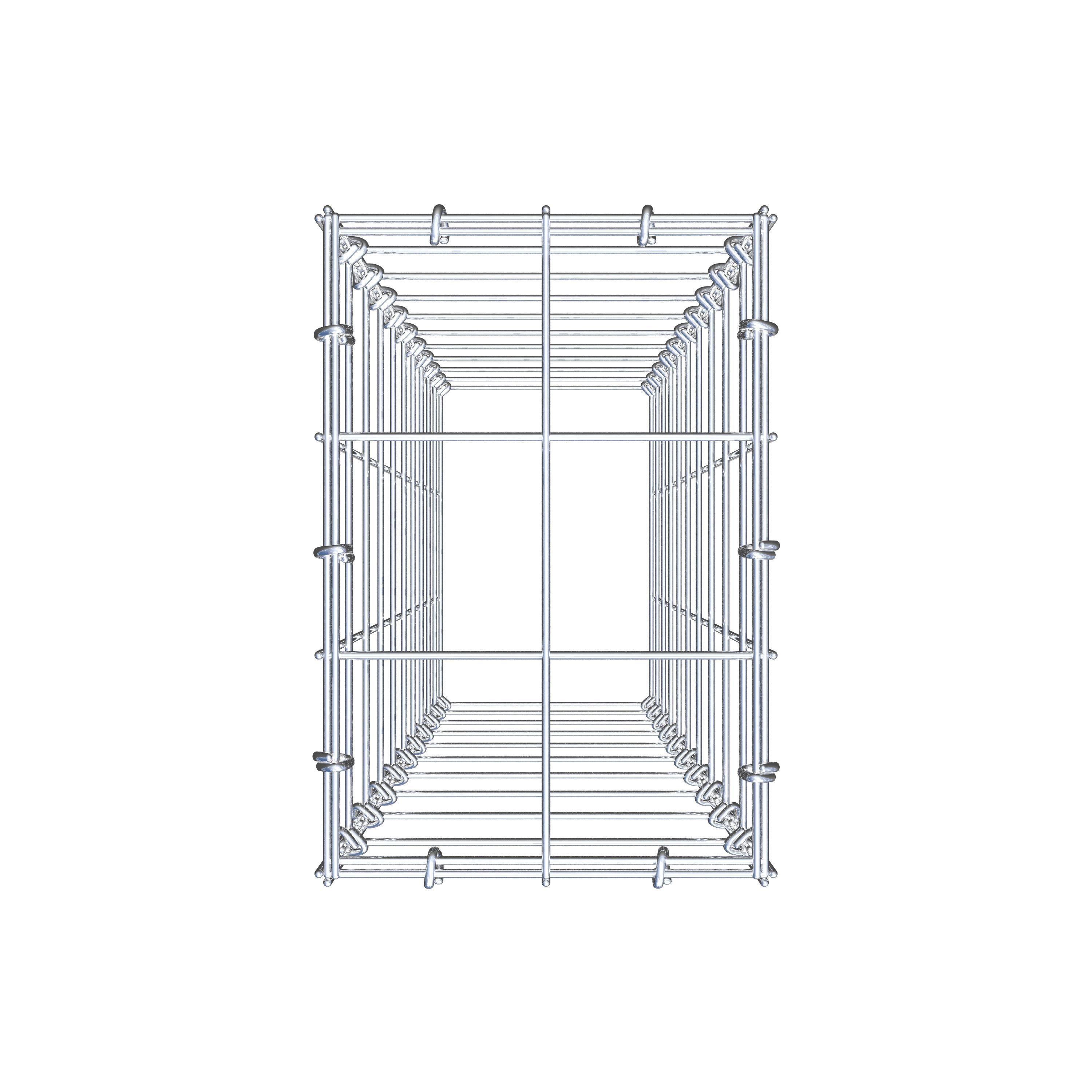 Gabião Tipo 3 100 cm x 20 cm x 30 cm (C x A x P), malhagem 10 cm x 10 cm, anel C