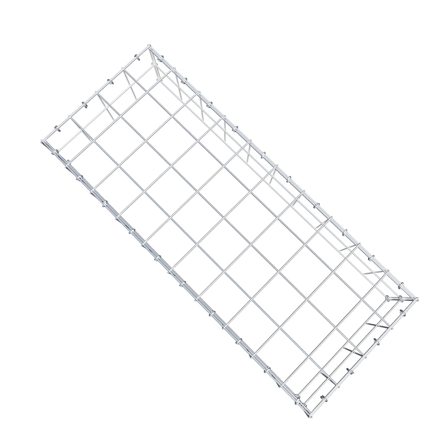 Anbaugabione Typ 3 100 cm x 20 cm x 40 cm (L x H x T), Maschenweite 10 cm x 10 cm, C-Ring