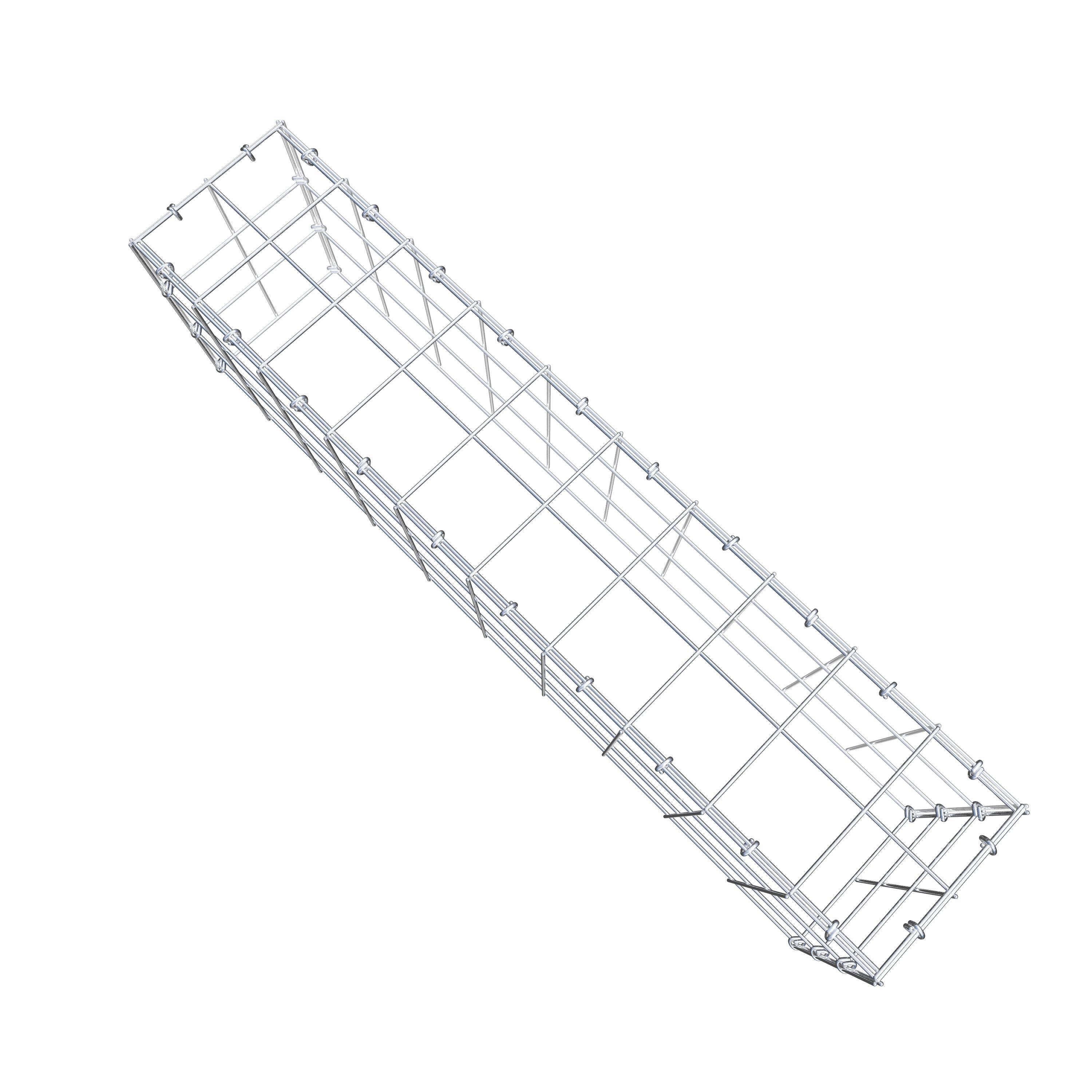 Anbaugabione Typ 3 100 cm x 30 cm x 20 cm (L x H x T), Maschenweite 10 cm x 10 cm, C-Ring