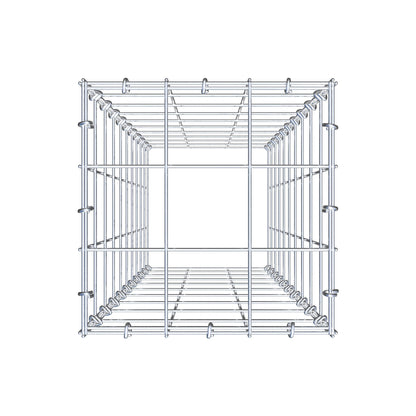 Gavión complementario de tipo 3 100 cm x 30 cm x 30 cm (L x A x P), malla 10 cm x 10 cm, anillo en C