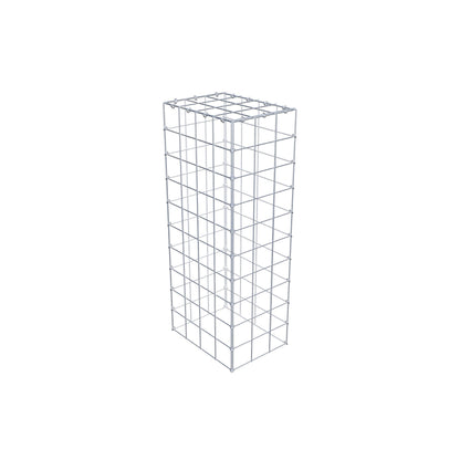 Typ 3 påbyggnadsgabion 100 cm x 40 cm x 30 cm (L x H x D), maskstorlek 10 cm x 10 cm, C-ring