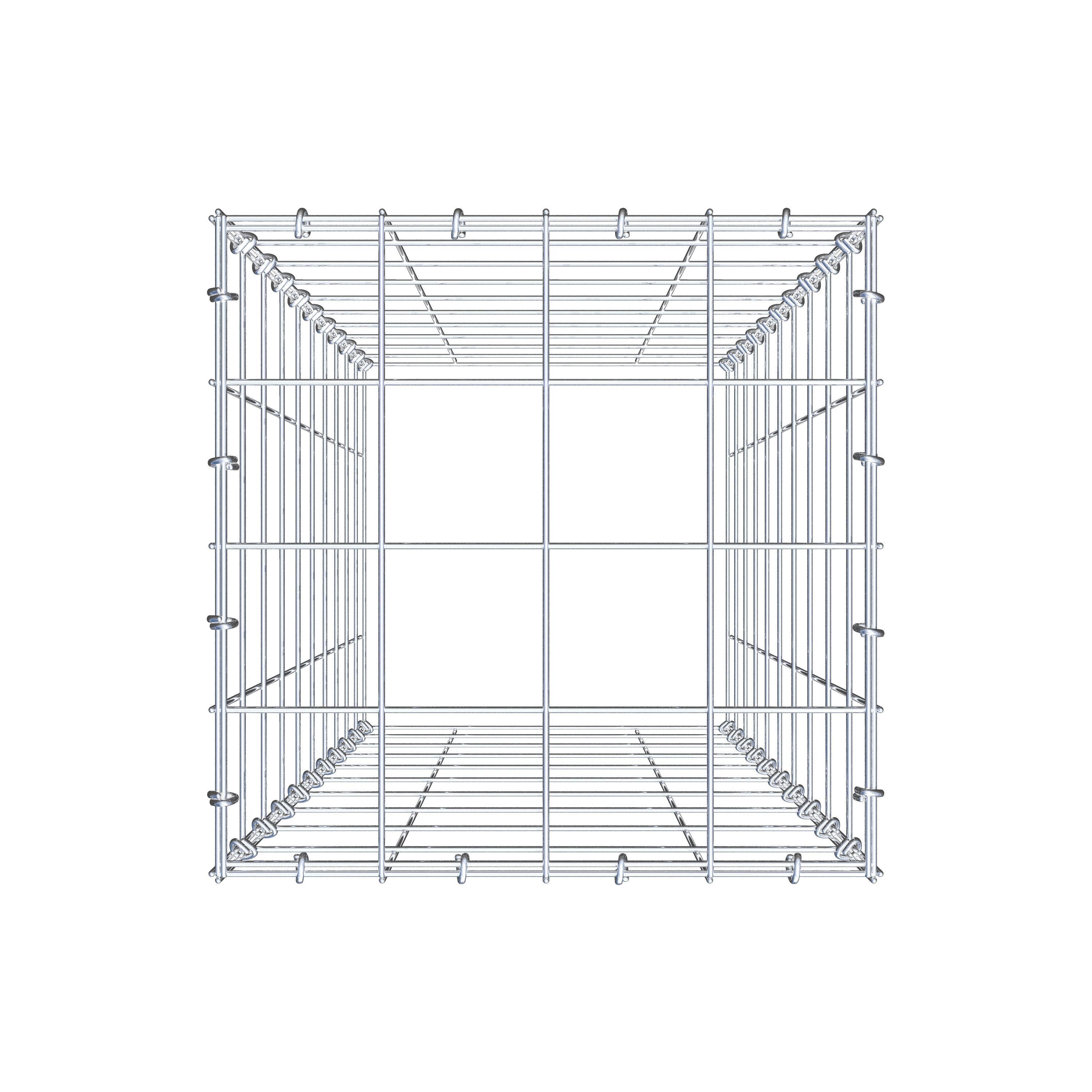 Gabião tipo 3 100 cm x 40 cm x 40 cm (C x A x P), malhagem 10 cm x 10 cm, anel C