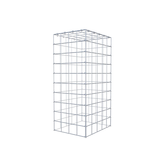 Mounted gabion type 3 100 cm x 50 cm x 40 cm (L x H x D), mesh size 10 cm x 10 cm, C-ring