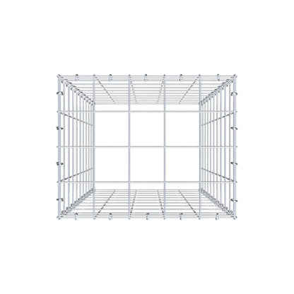 Mounted gabion type 3 100 cm x 50 cm x 40 cm (L x H x D), mesh size 10 cm x 10 cm, C-ring