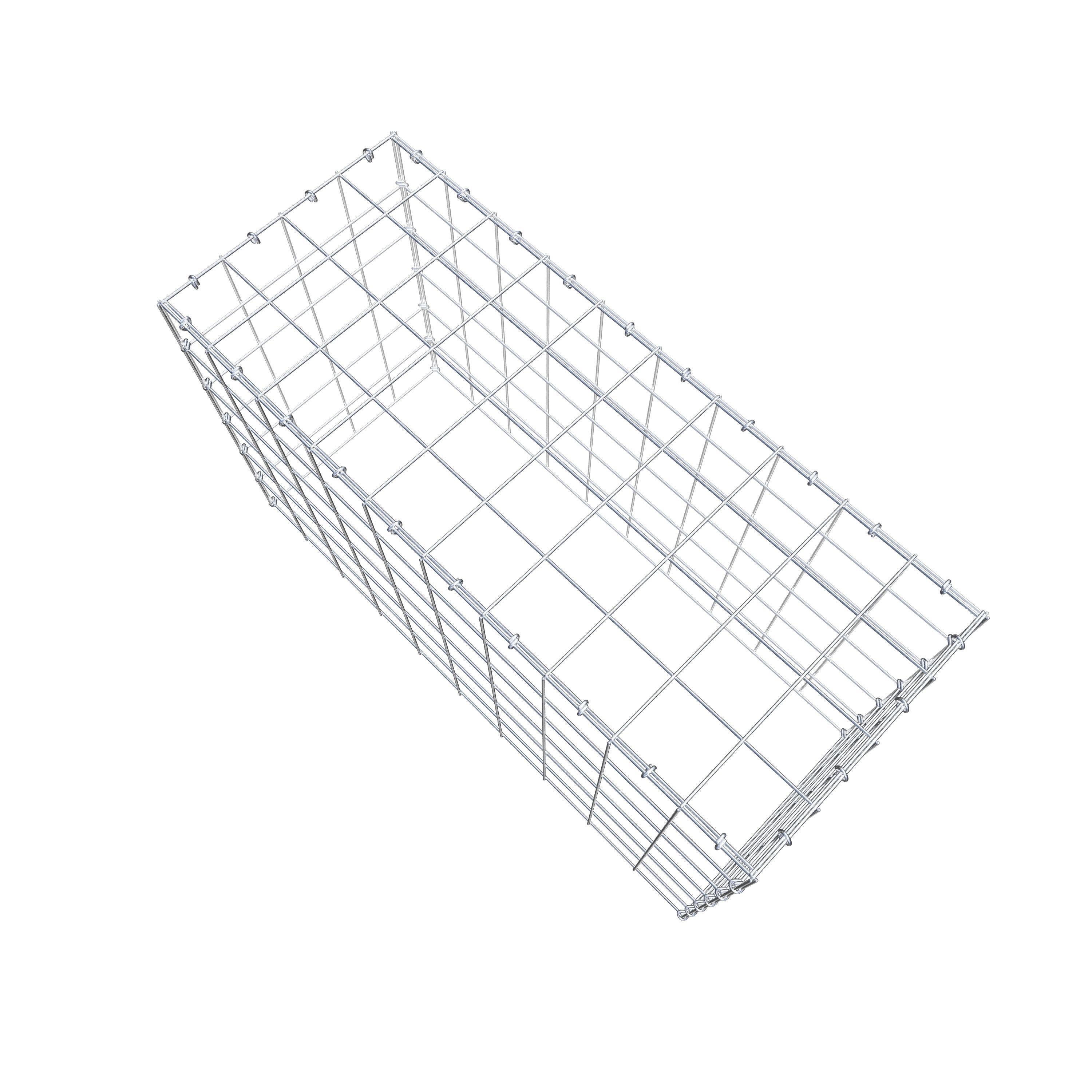 Gabião Tipo 3 100 cm x 60 cm x 40 cm (C x A x P), malhagem 10 cm x 10 cm, anel C