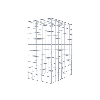 Mounted gabion type 3 100 cm x 70 cm x 50 cm (L x H x D), mesh size 10 cm x 10 cm, C-ring