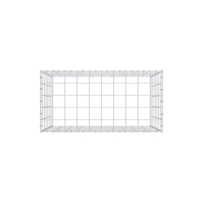 Mounted gabion type 3 100 cm x 70 cm x 50 cm (L x H x D), mesh size 10 cm x 10 cm, C-ring