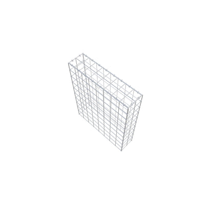 Monteret gabion type 3 100 cm x 80 cm x 20 cm (L x H x D), maskestørrelse 10 cm x 10 cm, C-ring