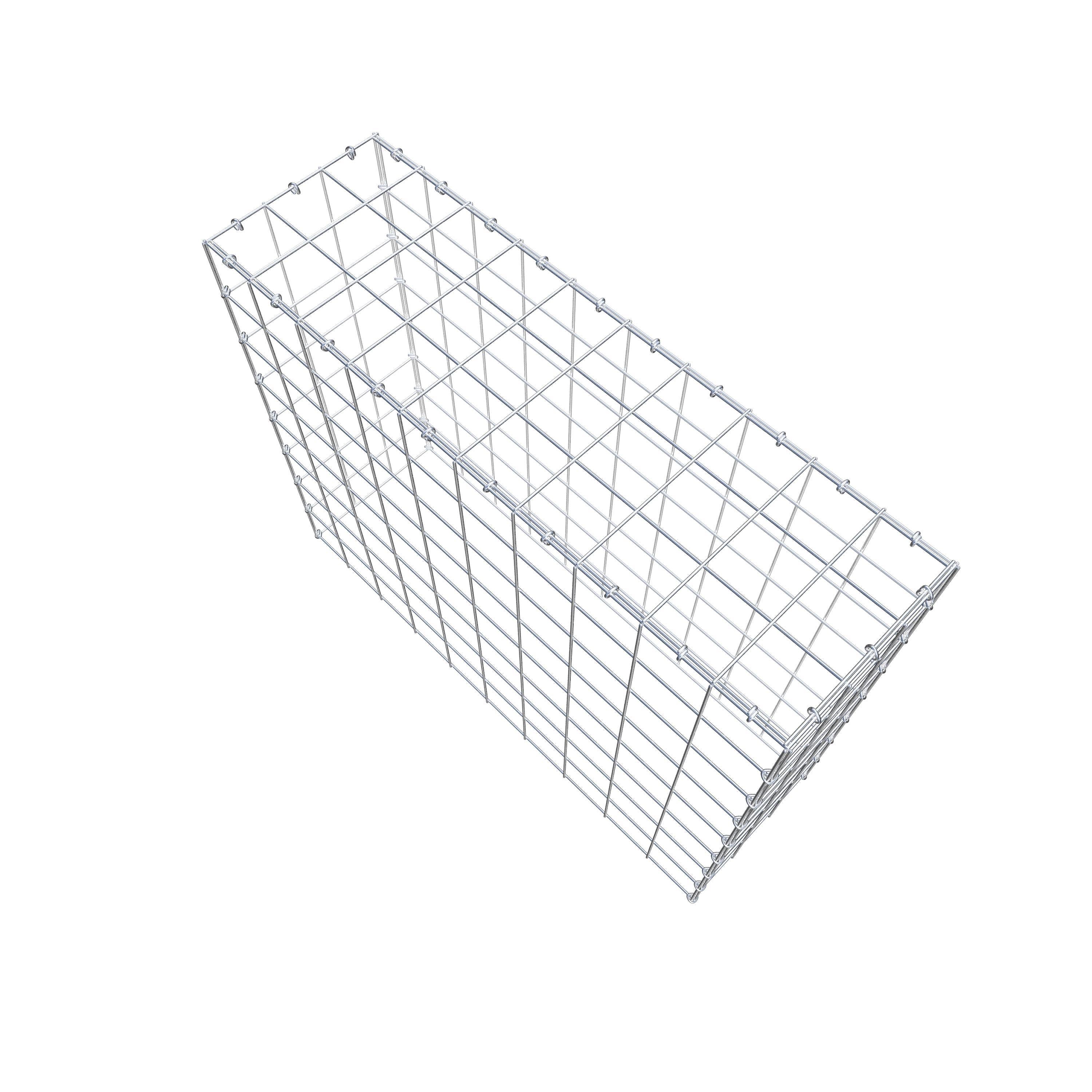 Gabião Tipo 3 100 cm x 80 cm x 30 cm (C x A x P), malhagem 10 cm x 10 cm, anel C