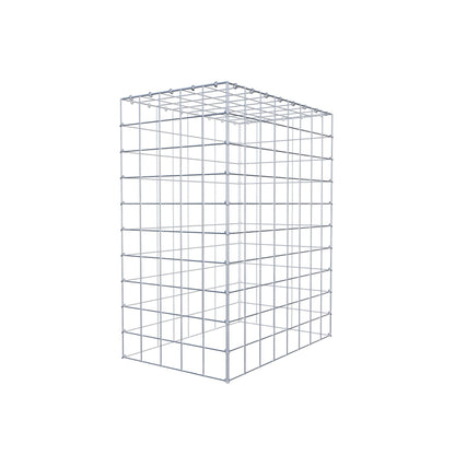 Monteret gabion type 3 100 cm x 80 cm x 50 cm (L x H x D), maskestørrelse 10 cm x 10 cm, C-ring
