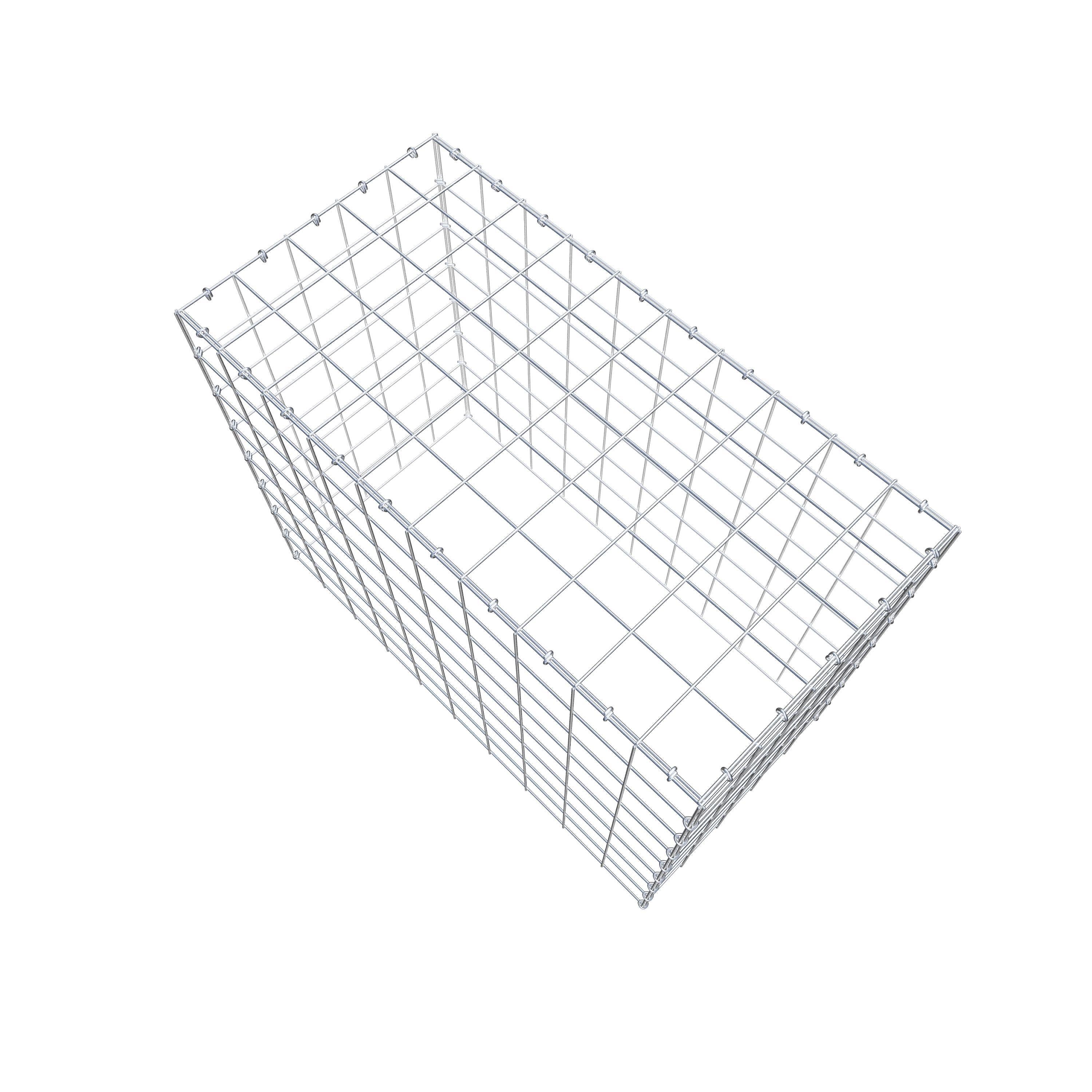 Gabião Tipo 3 100 cm x 80 cm x 50 cm (C x A x P), malhagem 10 cm x 10 cm, anel C