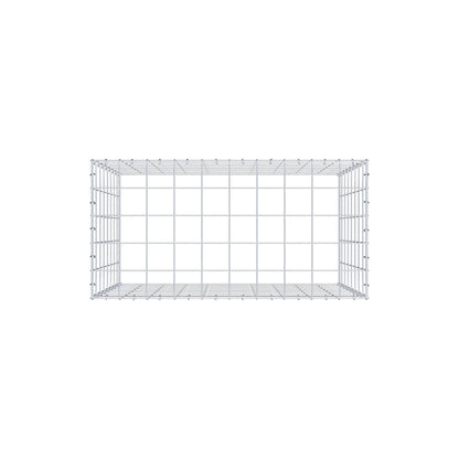 Monteret gabion type 3 100 cm x 80 cm x 50 cm (L x H x D), maskestørrelse 10 cm x 10 cm, C-ring