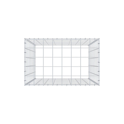 Monteret gabion type 3 100 cm x 80 cm x 50 cm (L x H x D), maskestørrelse 10 cm x 10 cm, C-ring