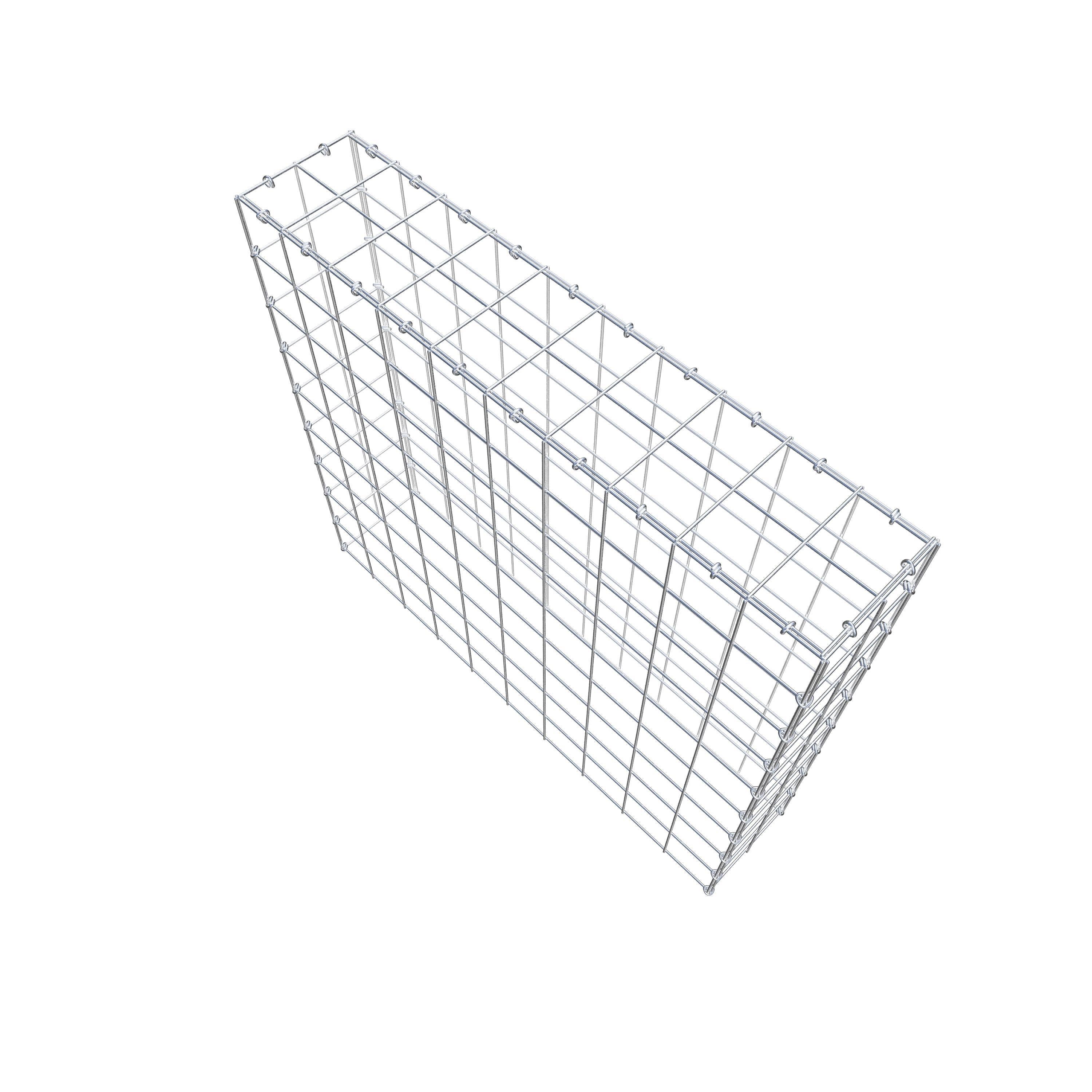 Anbaugabione Typ 3 100 cm x 90 cm x 20 cm (L x H x T), Maschenweite 10 cm x 10 cm, C-Ring