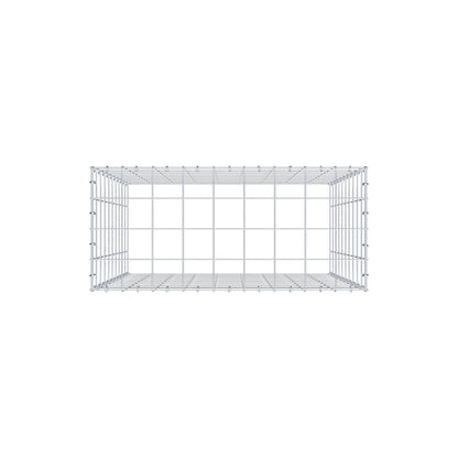 Gavión complementario de tipo 3 100 cm x 90 cm x 40 cm (largo x alto x fondo), malla 10 cm x 10 cm, anillo en C