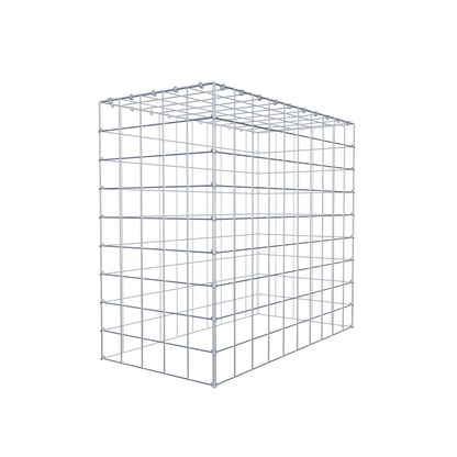 Monteret gabion type 3 100 cm x 90 cm x 50 cm (L x H x D), maskestørrelse 10 cm x 10 cm, C-ring