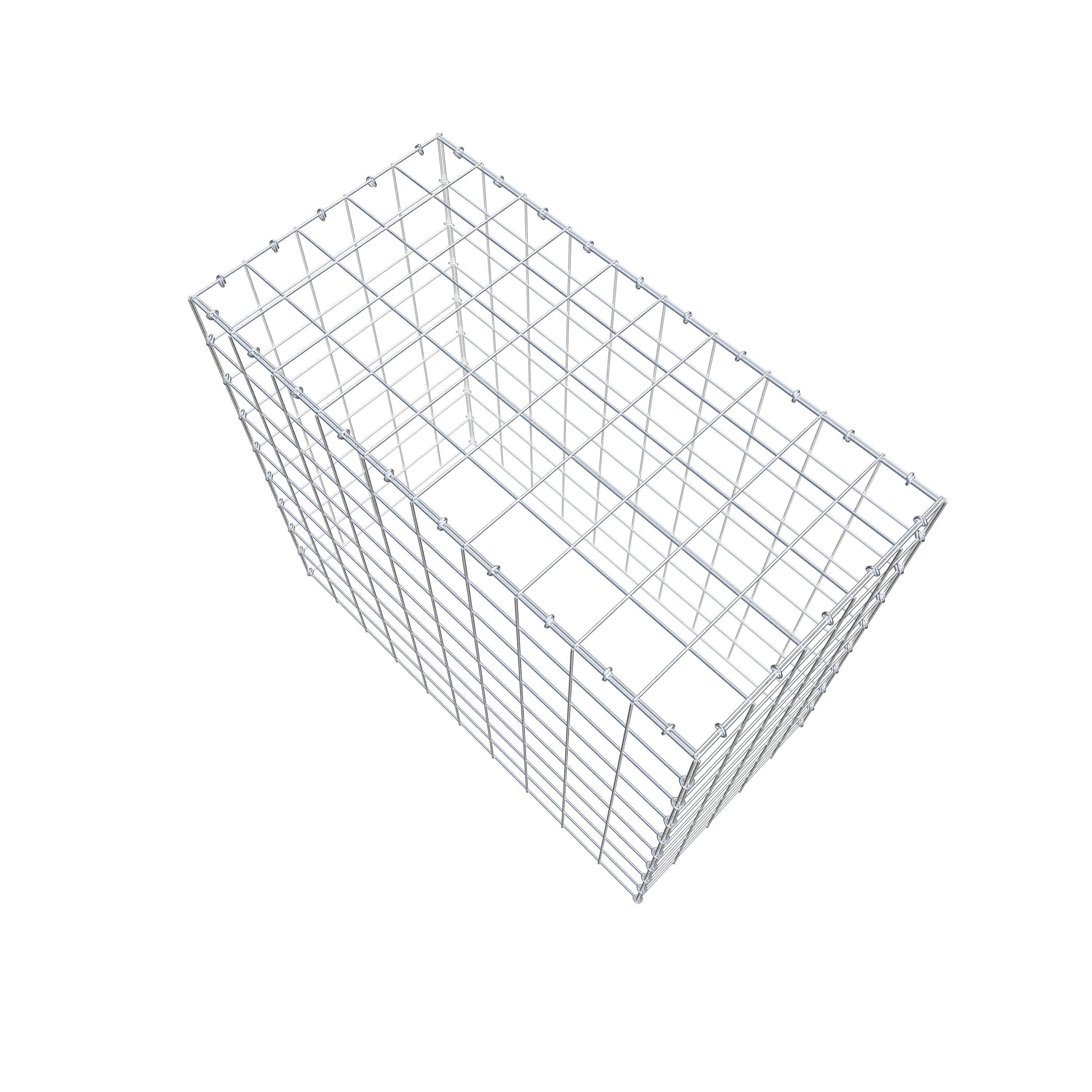 Anbaugabione Typ 3 100 cm x 90 cm x 50 cm (L x H x T), Maschenweite 10 cm x 10 cm, C-Ring