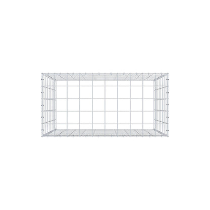 Monteret gabion type 3 100 cm x 90 cm x 50 cm (L x H x D), maskestørrelse 10 cm x 10 cm, C-ring