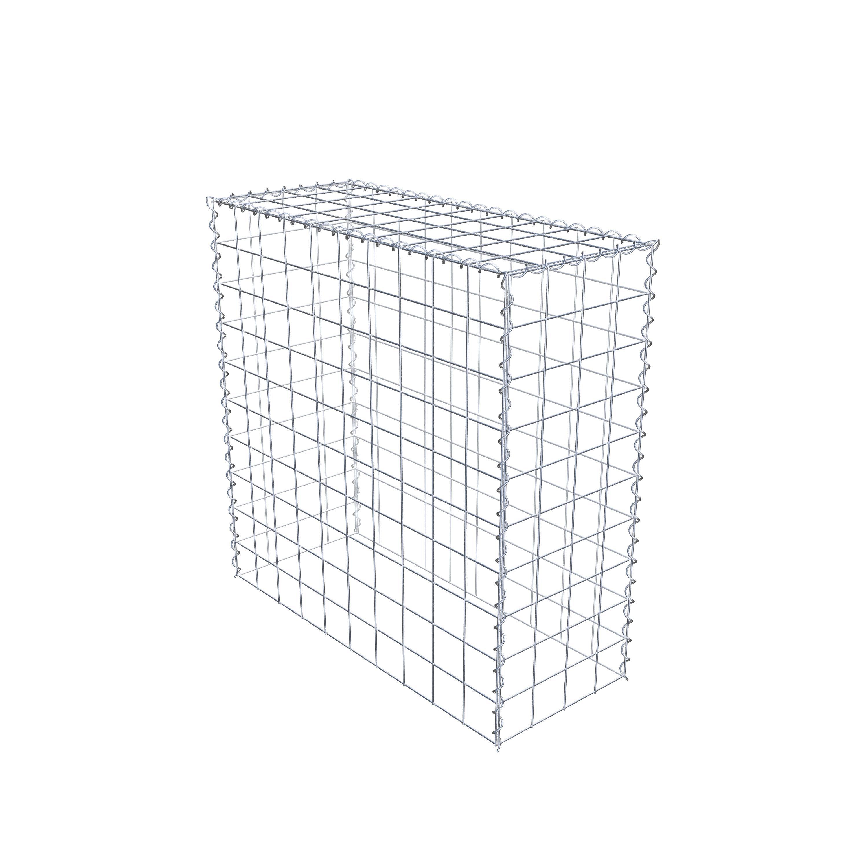 Grown-on gabion type 3 100 cm x 100 cm x 40 cm (L x H x D), mesh size 10 cm x 10 cm, spiral