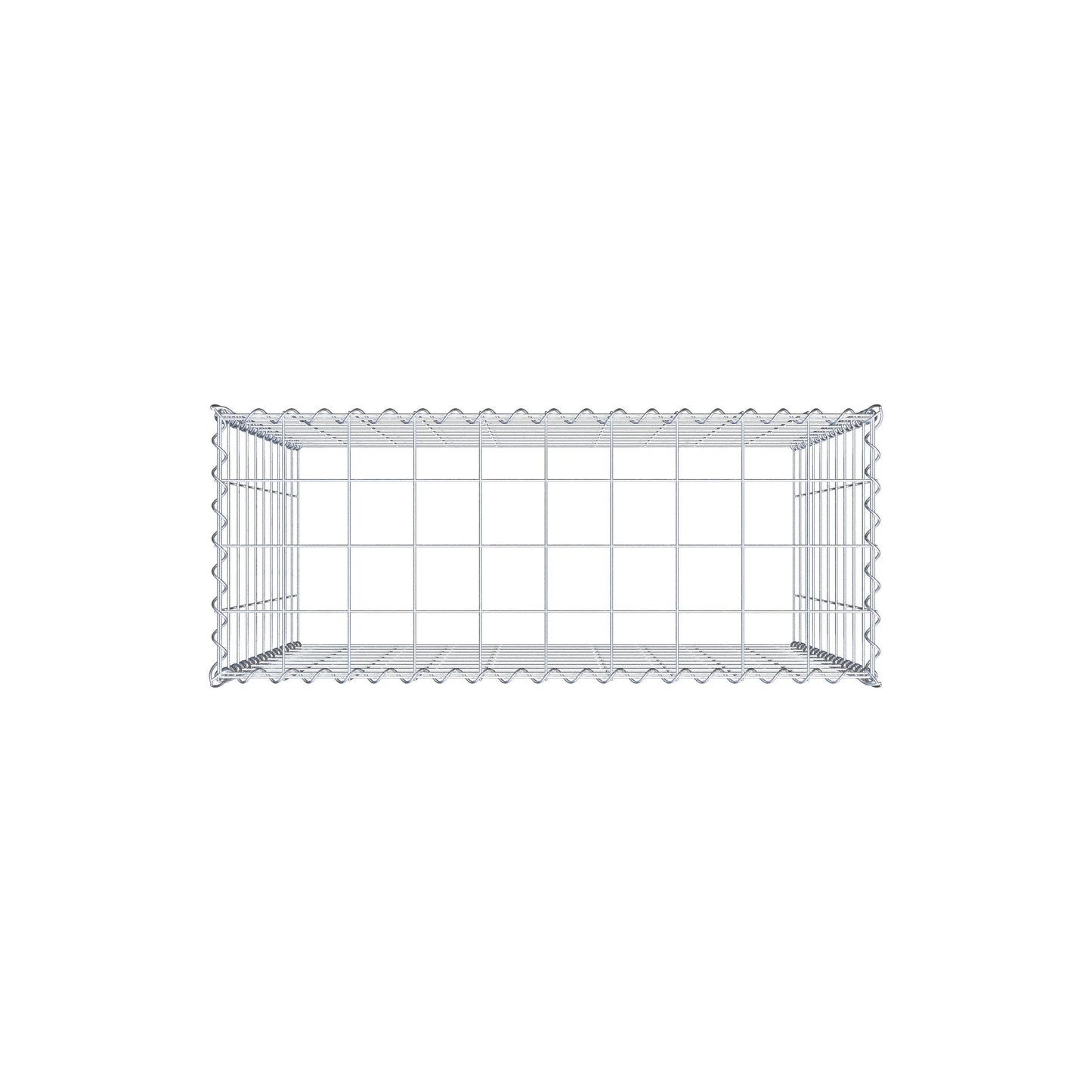 Gabbione aggiuntivo tipo 3 100 cm x 100 cm x 40 cm (L x H x P), dimensione maglia 10 cm x 10 cm, a spirale