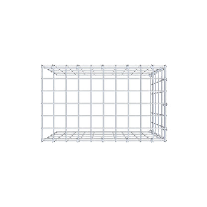 Extra gabion typ 4 50 cm x 50 cm x 30 cm (L x H x D), maskstorlek 5 cm x 10 cm, C-ring