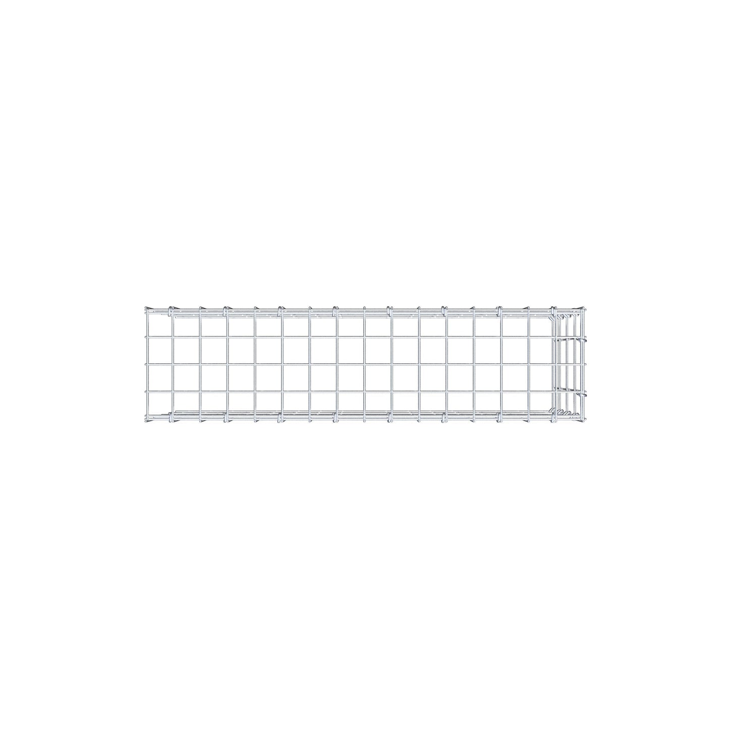 Anbaugabione Typ 4 80 cm x 40 cm x 20 cm (L x H x T), Maschenweite 5 cm x 10 cm, C-Ring