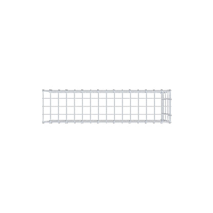 Anbaugabione Typ 4 80 cm x 40 cm x 20 cm (L x H x T), Maschenweite 5 cm x 10 cm, C-Ring