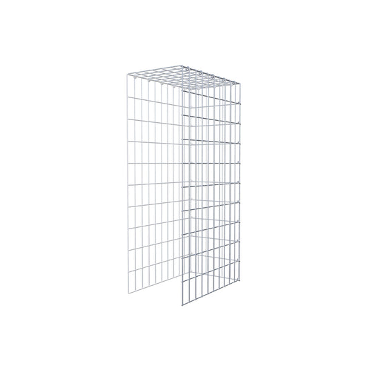 Mounted gabion type 4 100 cm x 50 cm x 30 cm (L x H x D), mesh size 5 cm x 10 cm, C-ring