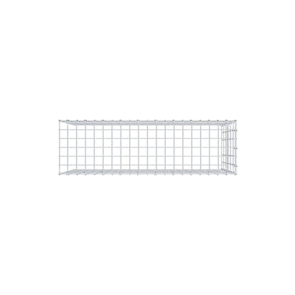 Typ 4 påbyggnadsgabion 100 cm x 60 cm x 30 cm (L x H x D), maskstorlek 5 cm x 10 cm, C-ring