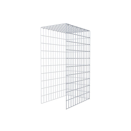 Gabião Tipo 4 100 cm x 60 cm x 40 cm (C x A x P), malhagem 5 cm x 10 cm, anel C