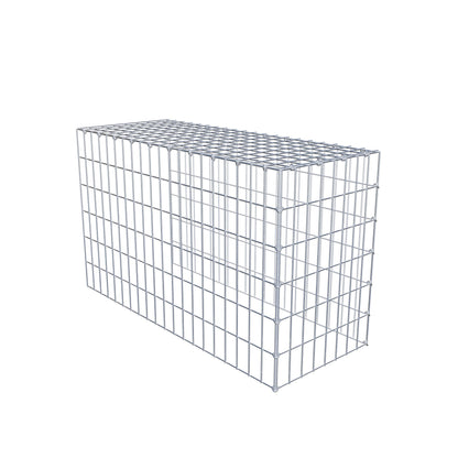 Gabião Tipo 4 100 cm x 60 cm x 40 cm (C x A x P), malhagem 5 cm x 10 cm, anel C