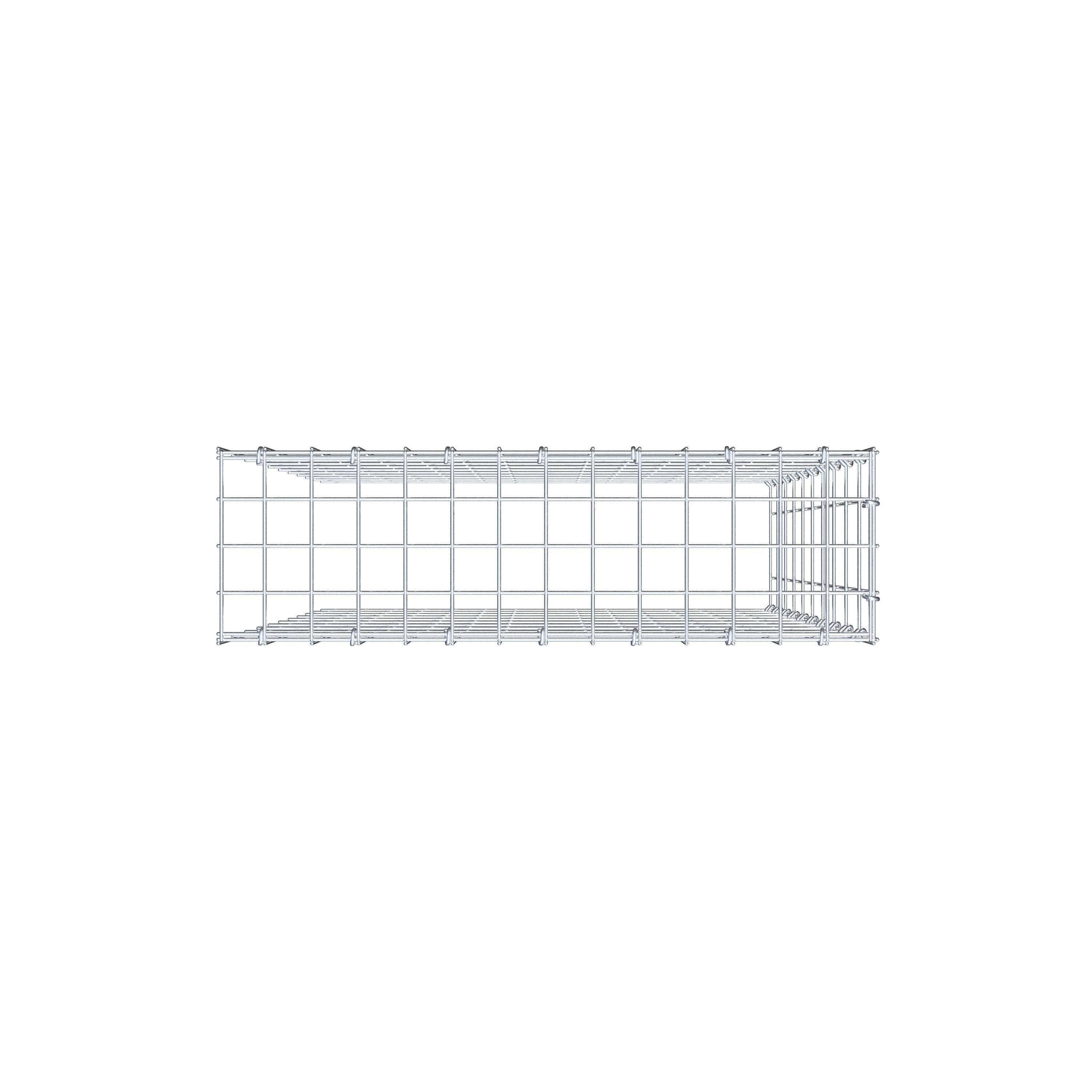 Anbaugabione Typ 4 100 cm x 70 cm x 20 cm (L x H x T), Maschenweite 5 cm x 10 cm, C-Ring