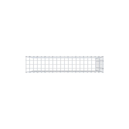 Mounted gabion type 4 100 cm x 70 cm x 20 cm (L x H x D), mesh size 5 cm x 10 cm, C-ring