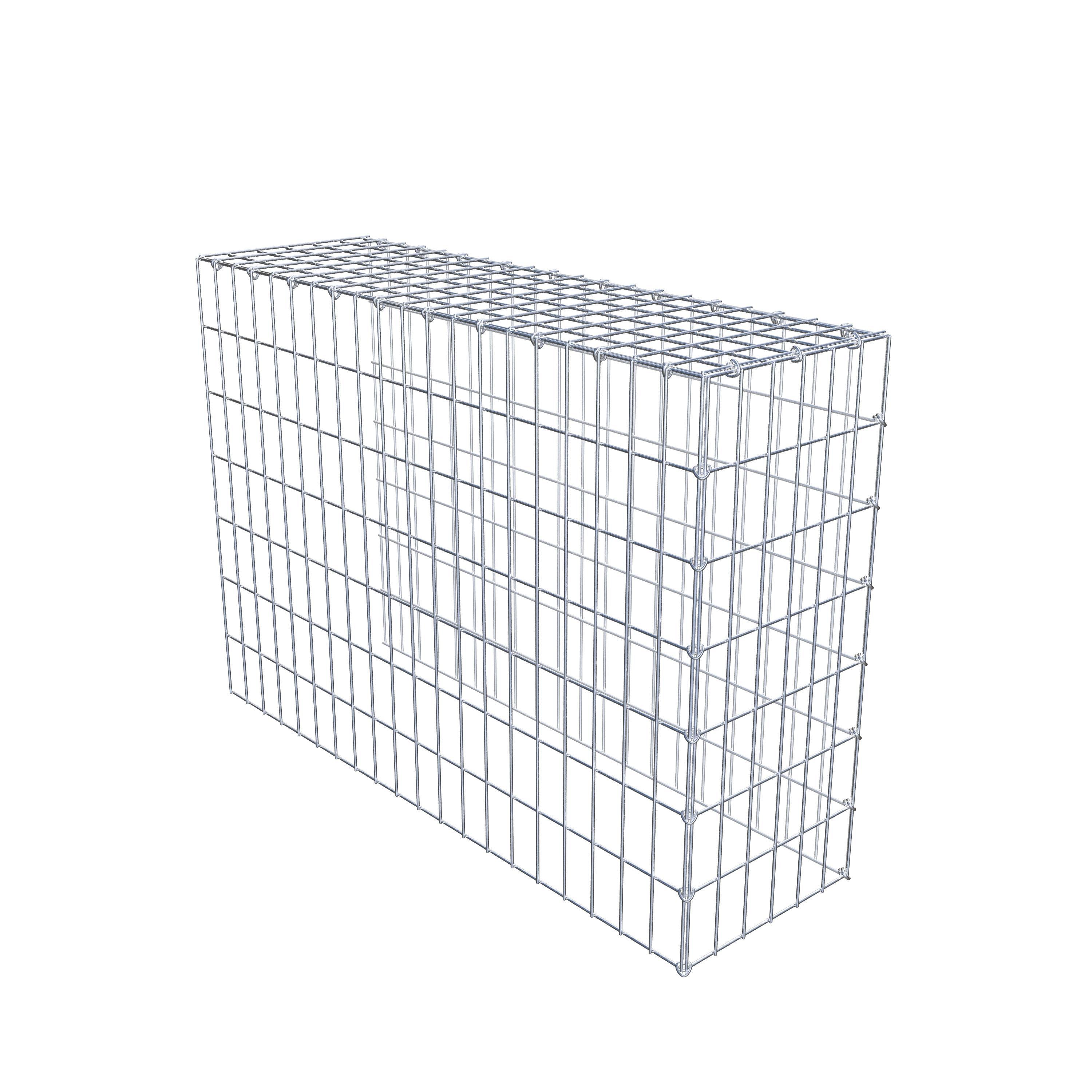 Mounted gabion type 4 100 cm x 70 cm x 30 cm (L x H x D), mesh size 5 cm x 10 cm, C-ring