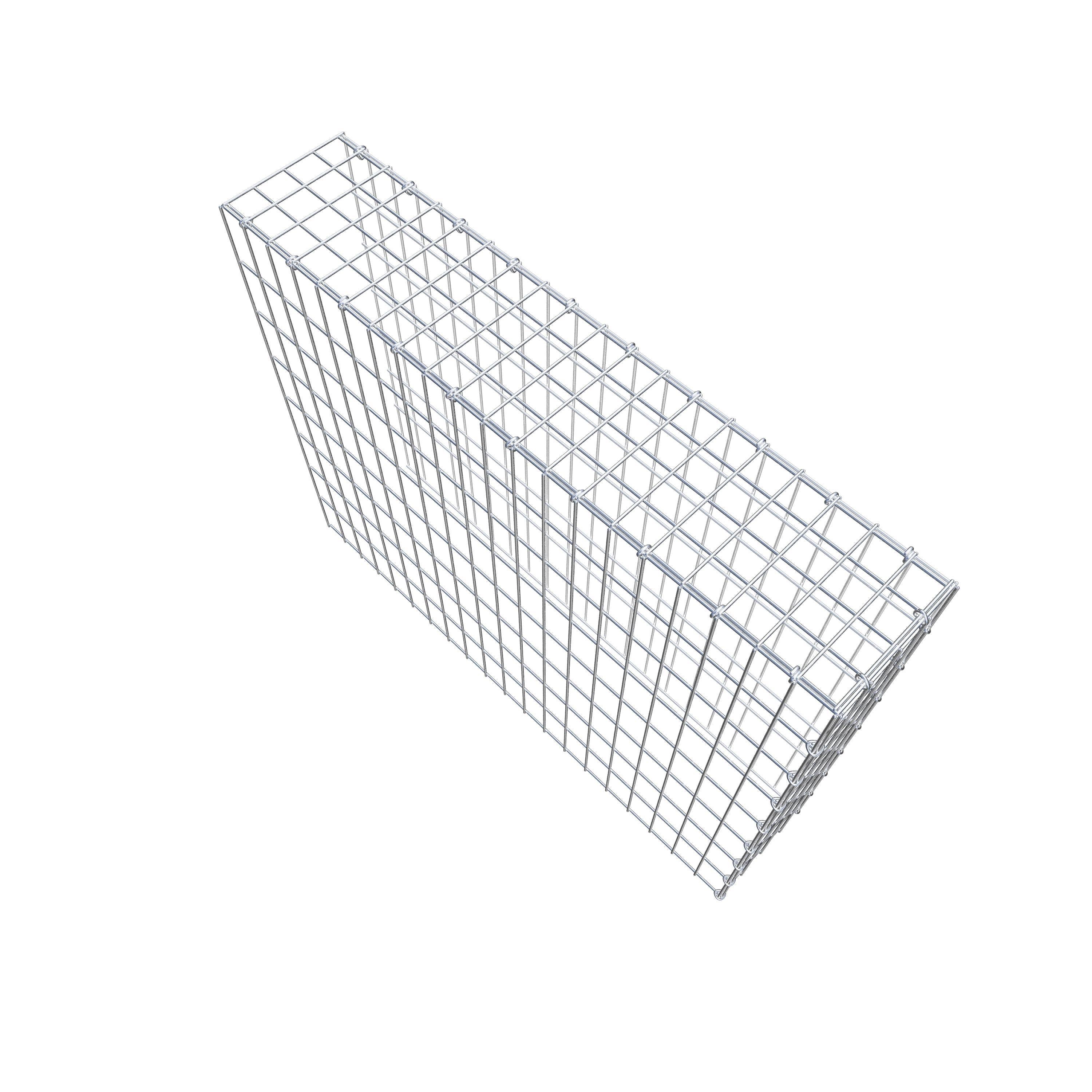 Anbaugabione Typ 4 100 cm x 80 cm x 20 cm (L x H x T), Maschenweite 5 cm x 10 cm, C-Ring