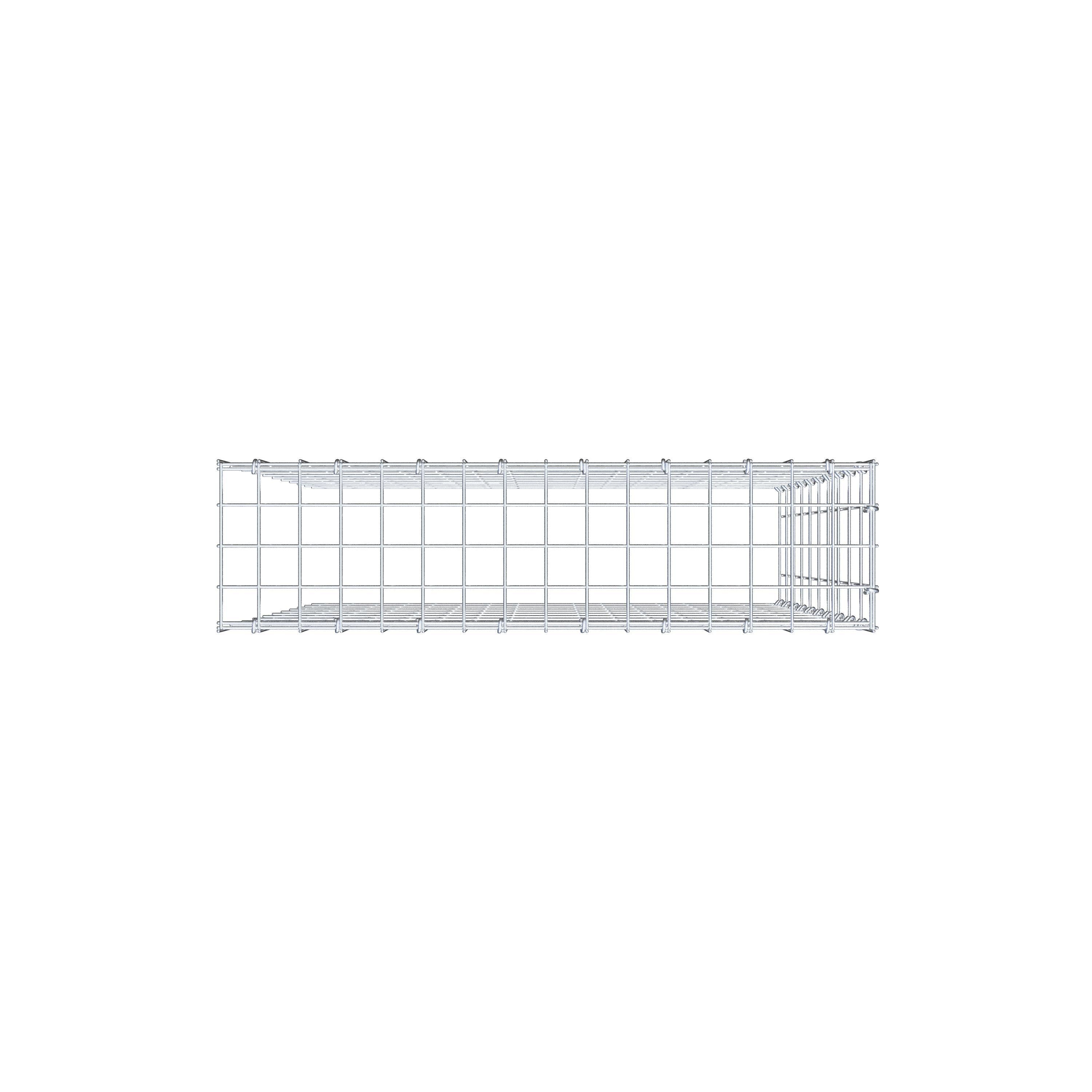 Anbaugabione Typ 4 100 cm x 80 cm x 20 cm (L x H x T), Maschenweite 5 cm x 10 cm, C-Ring