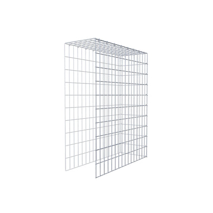 Mounted gabion type 4 100 cm x 80 cm x 30 cm (L x H x D), mesh size 5 cm x 10 cm, C-ring
