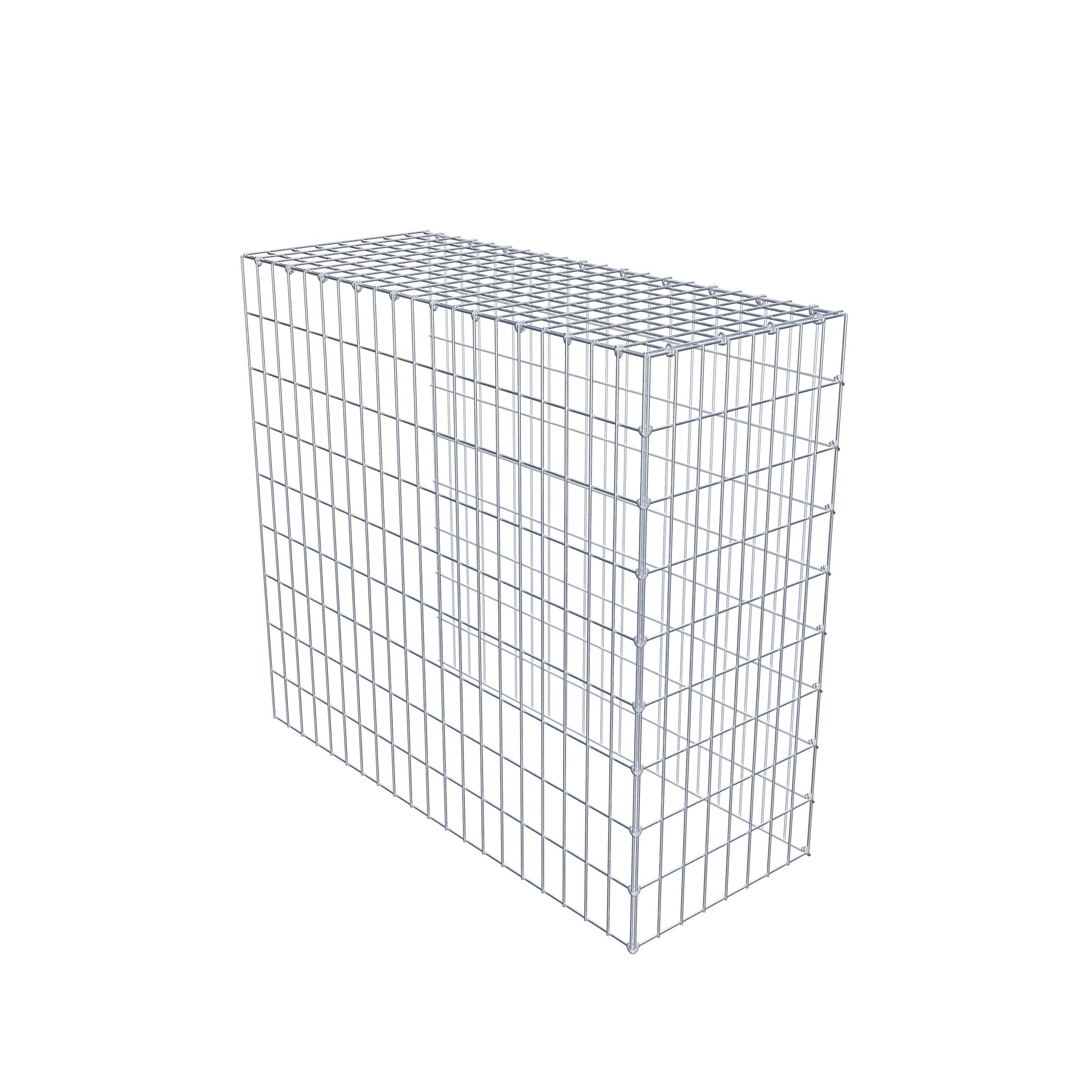 Monteret gabion type 4 100 cm x 90 cm x 40 cm (L x H x D), maskestørrelse 5 cm x 10 cm, C-ring