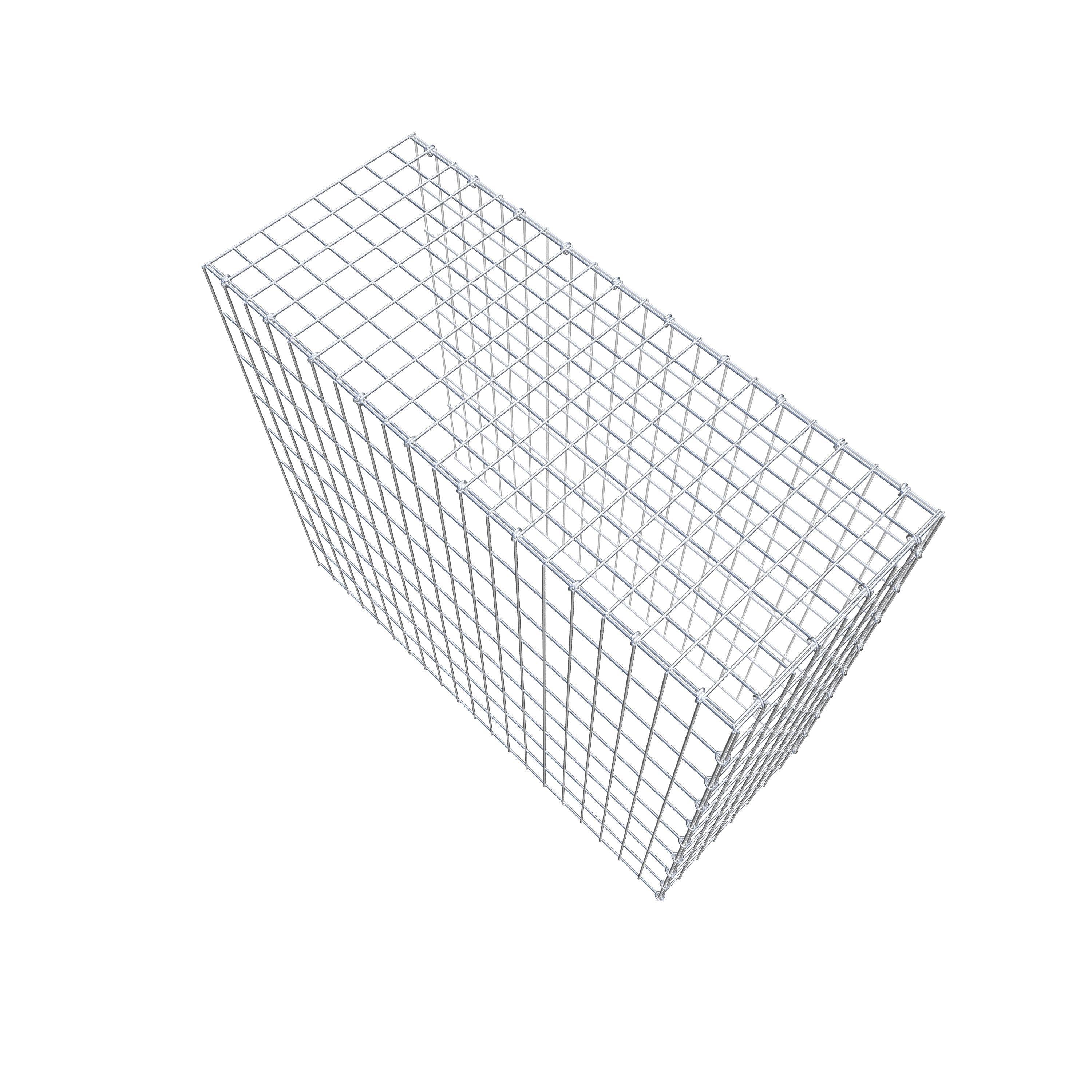 Monteret gabion type 4 100 cm x 90 cm x 40 cm (L x H x D), maskestørrelse 5 cm x 10 cm, C-ring