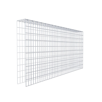 Extra gabion typ 4 200 cm x 100 cm x 20 cm (L x H x D), maskstorlek 5 cm x 10 cm, C-ring