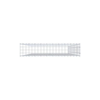 Extra gabion typ 4 200 cm x 100 cm x 20 cm (L x H x D), maskstorlek 5 cm x 10 cm, C-ring