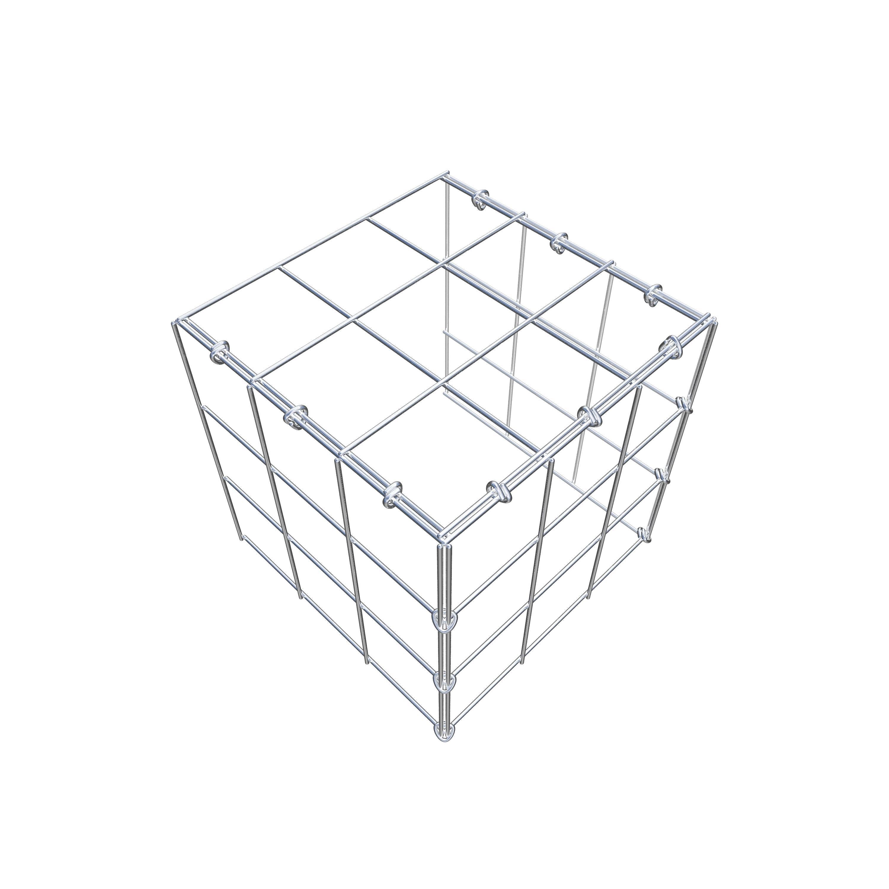 Anbaugabione Typ 4 30 cm x 30 cm x 30 cm (L x H x T), Maschenweite 10 cm x 10 cm, C-Ring